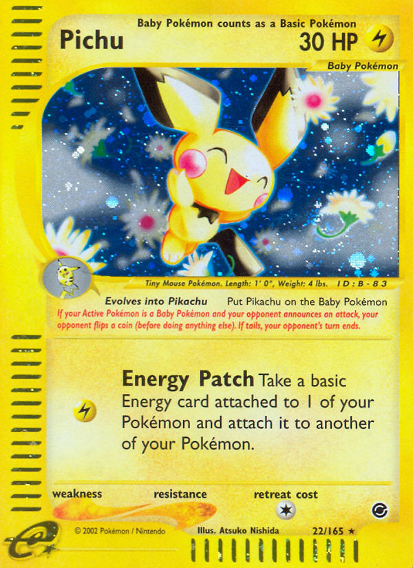 E-Series Expedition Holo Pichu #22/165